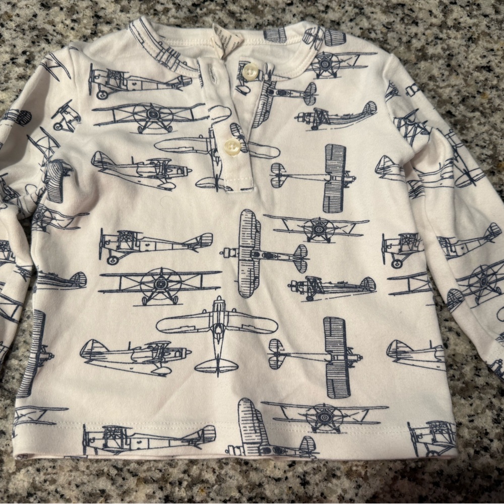12-18 month Kate Quinn airplane shirt